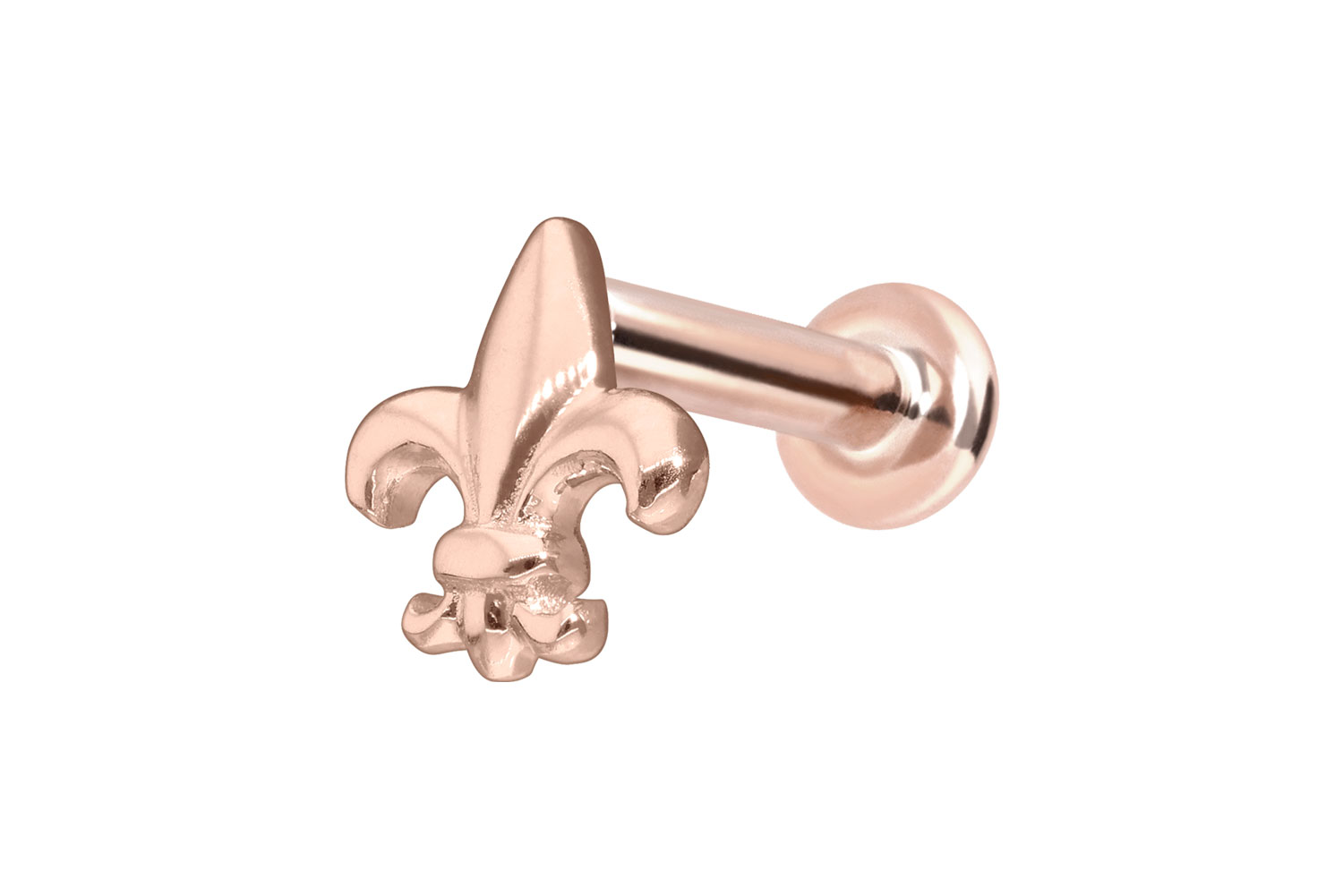 14 Karat Gold Labret Piercing mit Innengewinde LILIE